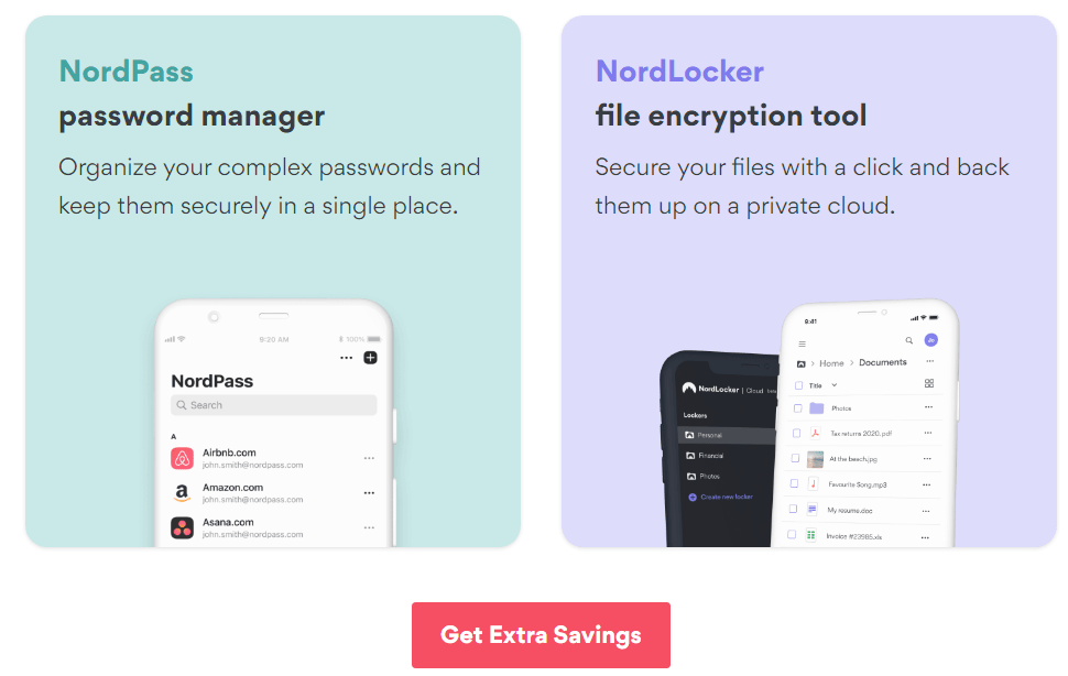 Increase the security levels in your digital life from Nord VPN.

Your digital existence should have additional levels of security. Get 3 months FREE with the 2-year plan